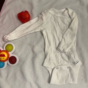 Gerber Soft White Baby Bodysuit